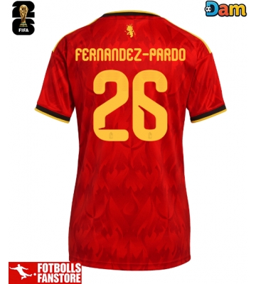 Belgien Matias Fernandez-Pardo #26 Hemmatröja Dam VM 2026 Kortärmad